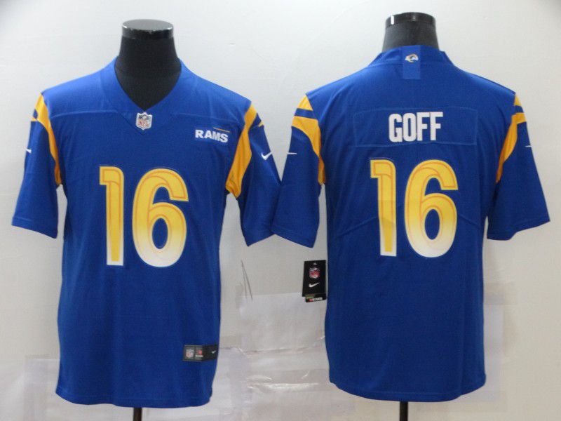 Men Los Angeles Rams #16 Goff Blue Nike Vapor Untouchable Stitched Limited NFL Jerseys